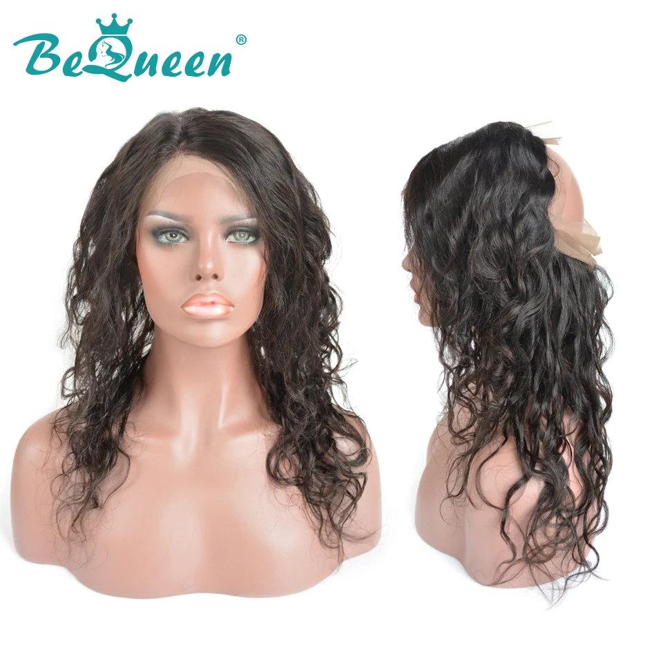 Волнистые волнистые волосы Bequeen 100% перуанские натуральные для волос 360 градусов с
