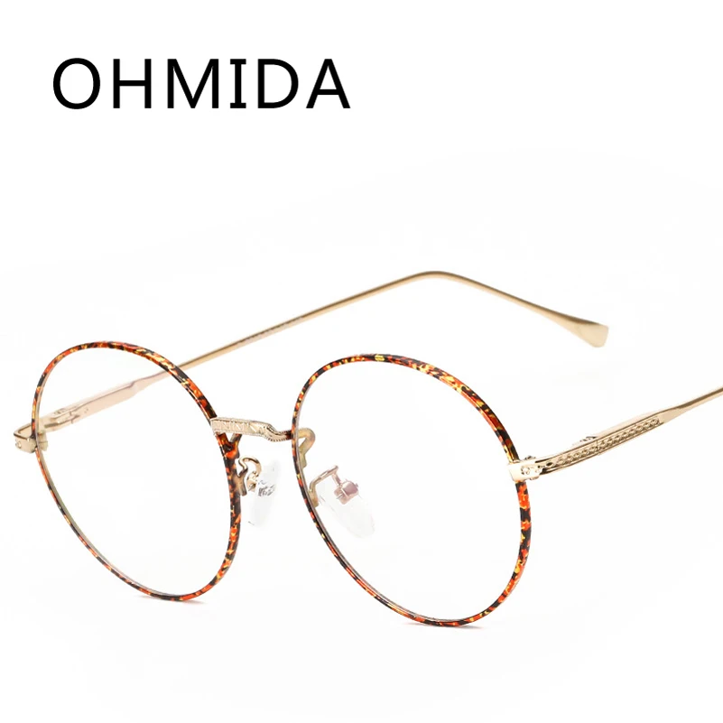 Ohmida Лидер продаж Для женщин круглые очки Рамки оптический унисекс Винтаж