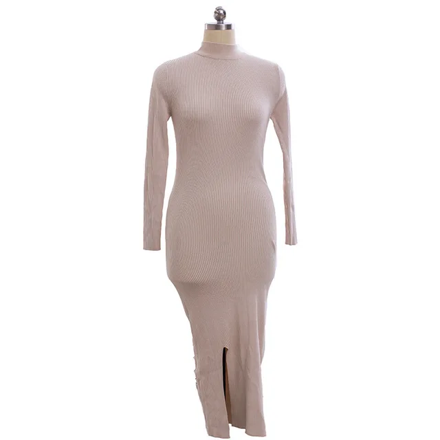 Осень Зима свитеры для женщин платье 2019 Водолазка трикотажные пуловеры свитер