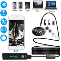 wifi usb endoscope hd 1200p camera adjustable led wireless borescope snake video inspection cameras for androidios