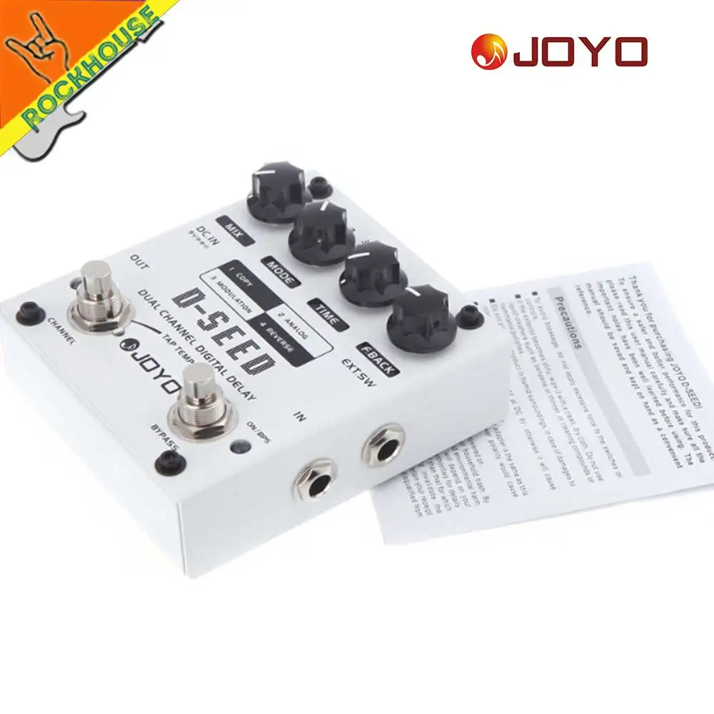 JOYO D-SEED Dual Channel Digital Delay Guitar Effects Pedal Analog Guitarra Stompbox True Bypass Free Shipping | Спорт и развлечения