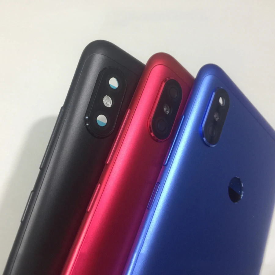 100% оригинал для Xiaomi Redmi Note 6 Pro задняя крышка Корпус батарея Дверь боковой ключ