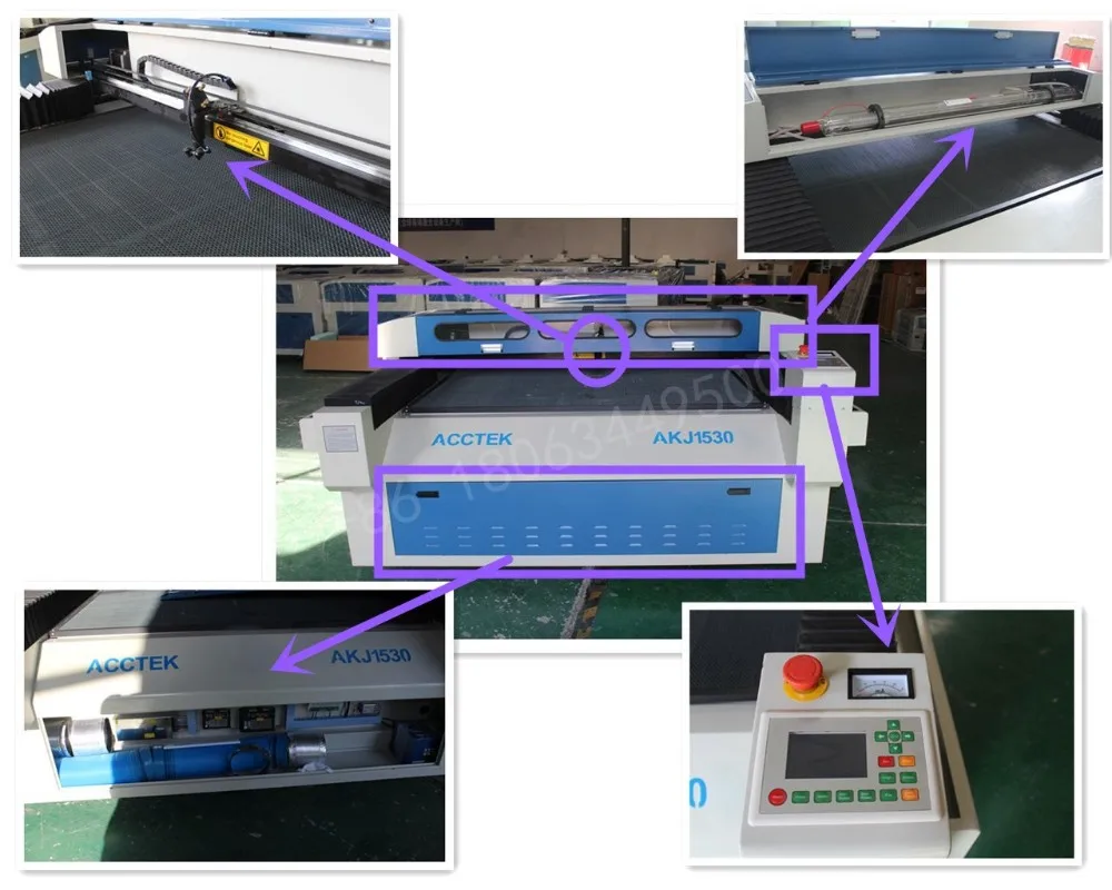 Лазерная режущая машина для акрила AKJ1530 Leetro / Rdcam DSP (USB порт) cnc laser co2 | Инструменты
