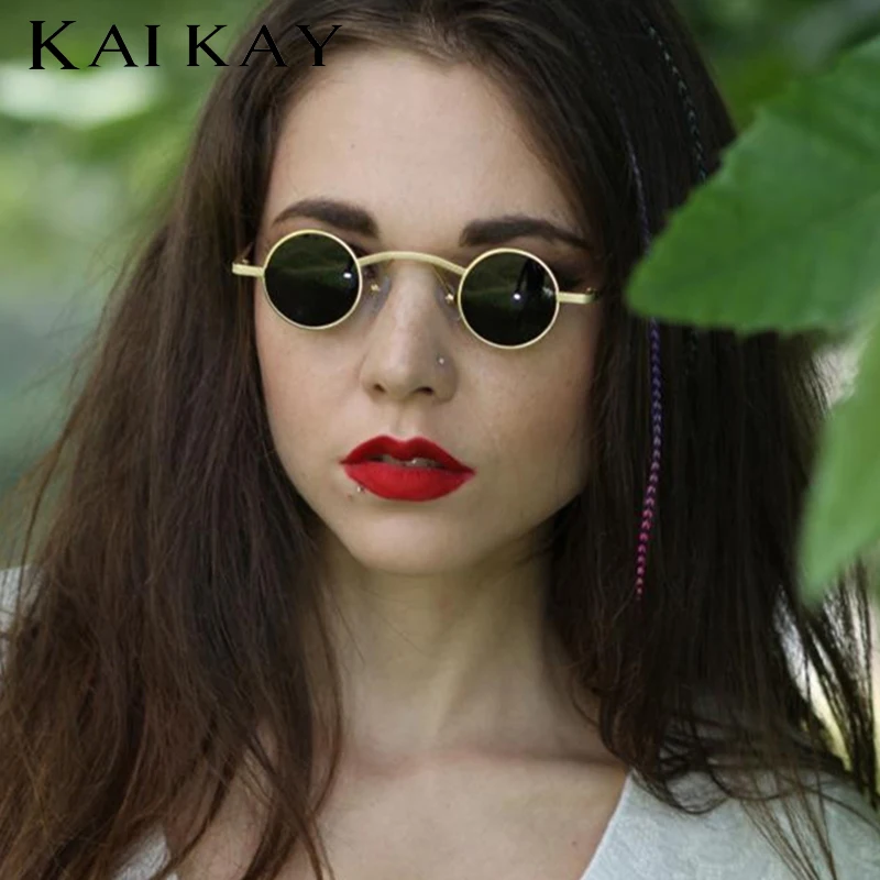 Стимпанк готический ретро маленькие женские солнцезащитные очки oculos gafas lentes de sol