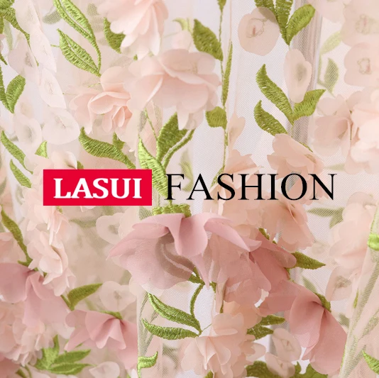 Кружевная ткань LASUI X0384 с 3D вышивкой 1 ярд/1 лот | Дом и сад