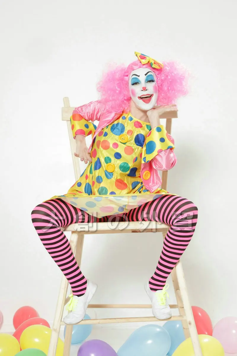 Сексуальные Полосатые чулки эластичные колготки клоуна для косплея вечерние