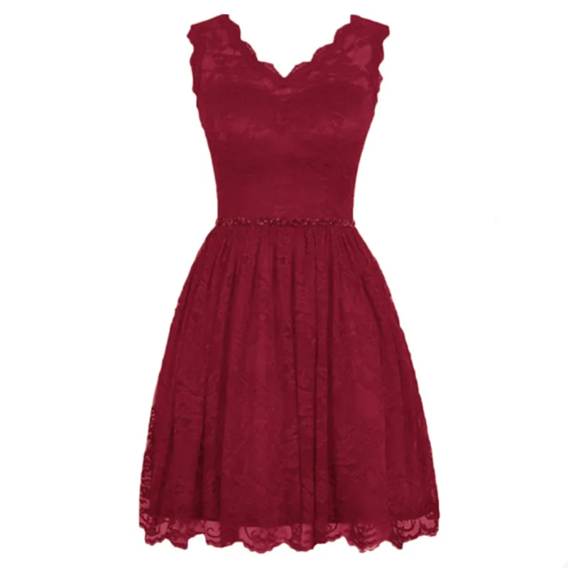 Женское вечернее платье мятно зеленое кружевное для подружки невесты с V