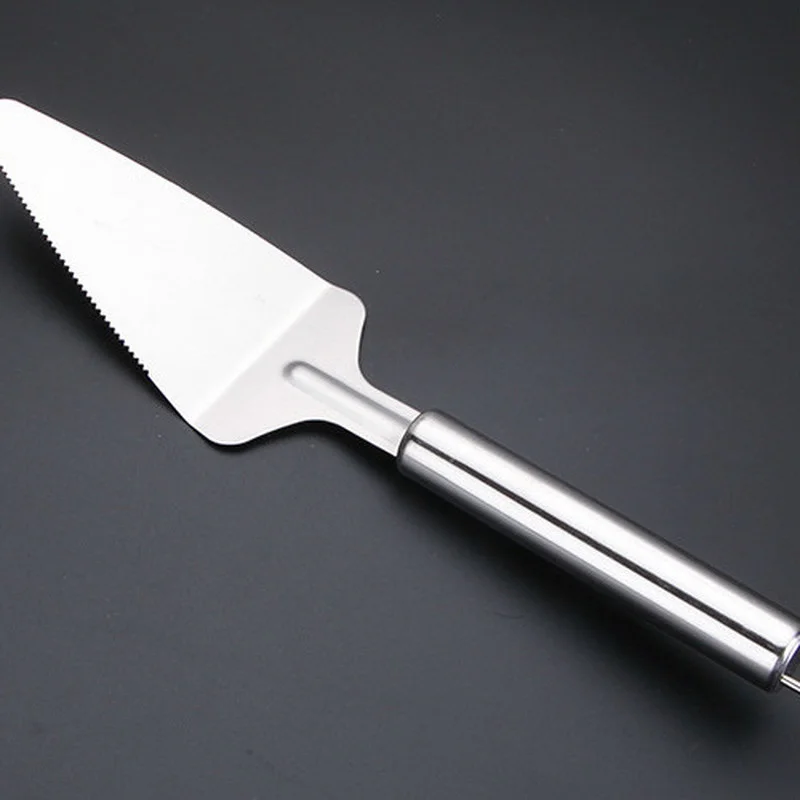 cake shovel 1 шт. двойной роликовый нож для пиццы из нержавеющей стали, резак для торта, кондитерские изделия, щипцы для теста, круглая плита, нож для мяса - Цвет: cake shovel