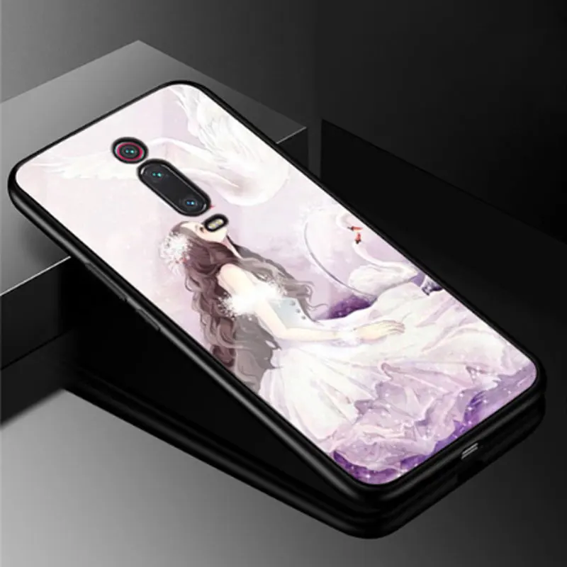Чехол для Xiaomi mi 9 T Pro, жесткий чехол из закаленного стекла для Xiaomi mi 9 T, мягкий бампер из ТПУ для mi 9 T 9 T Pro mi 9TPro Coque - Цвет: 37