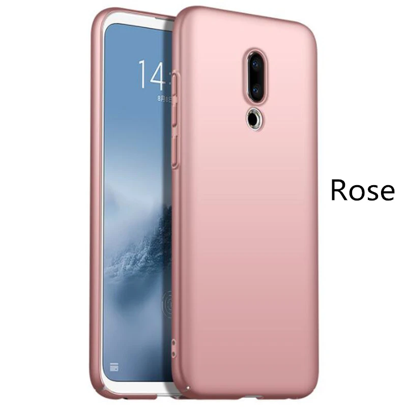 Ультра Тонкие Жесткие ПК-Чехлы для meizu 16th Plus 16X M6 Note 8 матовый защитный чехол для meizu 15 16 Lite Plus X8 M6T M6S coque - Цвет: Rose