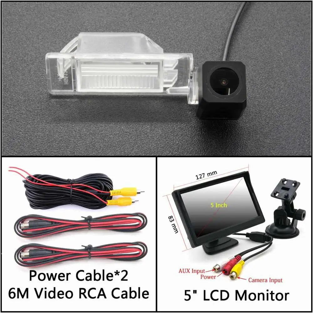 Cam Add 5 inch LCD Full HD камера заднего вида для Nissan Qashqai J10 J11 X-Trail Rogue Kicks Skyline Juke Dualis автомобильная парковка ЖК-зеркало монитор - Название цвета: Cam Add 5 inch LCD