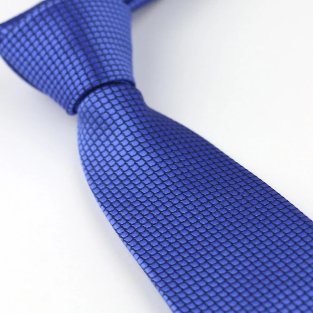 Мужской галстук в синюю клетку узкий длиной 7 см свадебные рубашки галстуки для