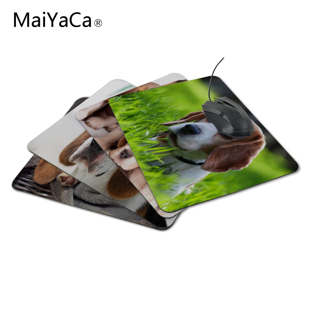 MaiYaCa Beagle Puppies картинки милые горячие настольные коврики для компьютерной мыши
