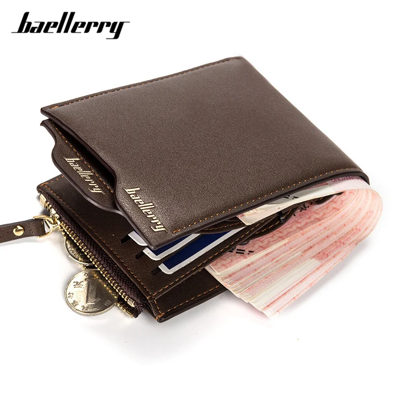 

Baellerry Men Wallet With Individual Card Holder High Quality Leather Male Wallets Brand Designer Man Slim Purse Carteiras Hot