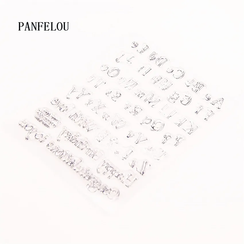 PANFELOU чехол Алфавит Прозрачный силиконовый штамп/печать Сделай Сам