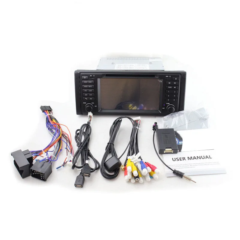 7 дюймов 1 Din автомобильный dvd-плеер GPS навигационная система для BMW E53 X5 E39 M5 1995 1996 1997
