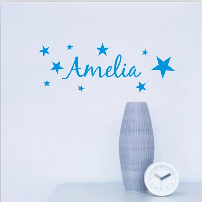 Креативные английские буквы Настенная Наклейка Амелия в виде самолета для