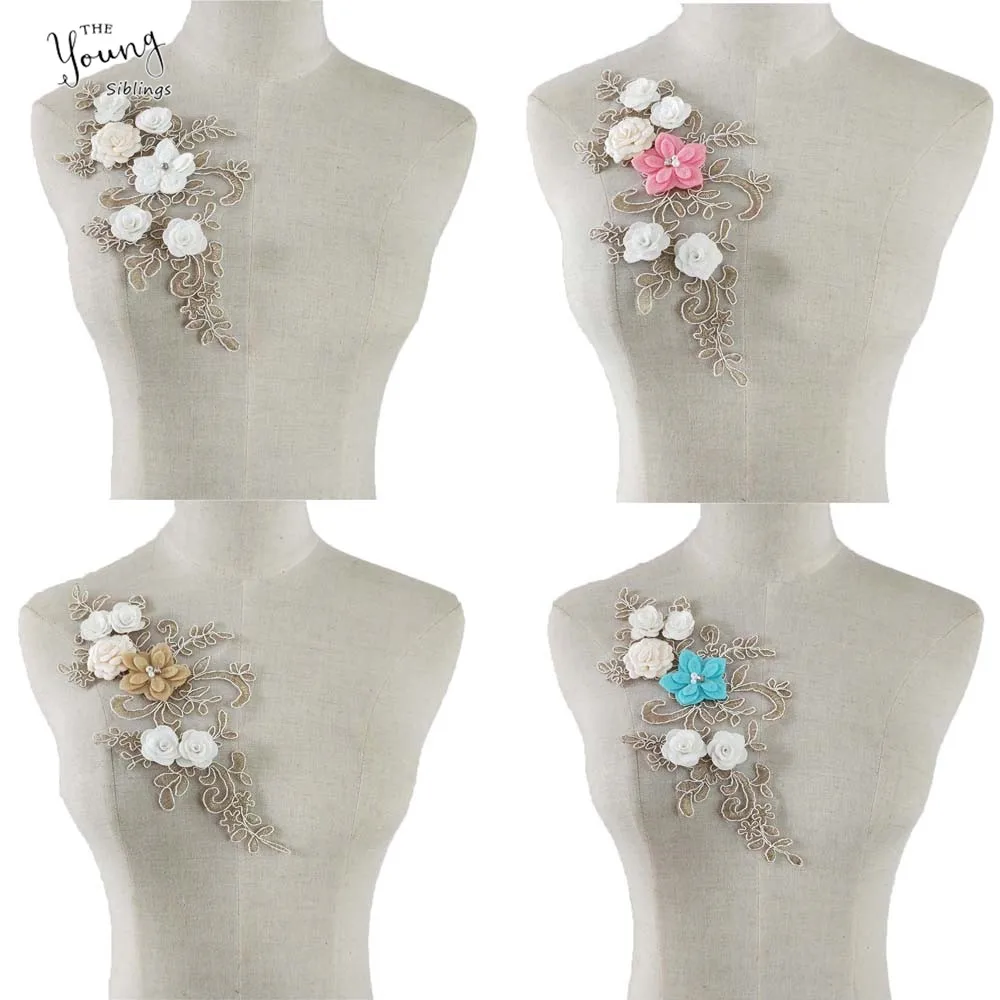 Fine Artificial Flower embroidery Lace Fabric Decor Costume Sewing Accessoires Clothing Applique Collar DIY Scrapbooking | Дом и сад