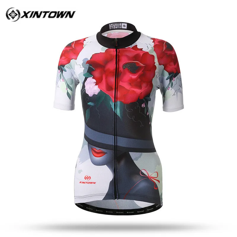 

Xintown 2018 Summer Bike Jersey Tops Short Sleece Cycling Jersey Ropa Ciclismo Outdoor Sports Cycling Clothing Maillot Ciclismo