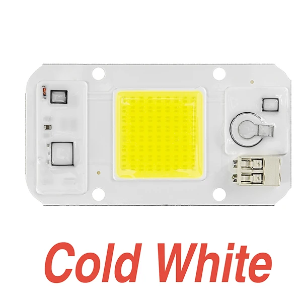5PCS Cold White 220V 5 шт./лот Dimmable светодиодный COB Чип 20 Вт 30 Вт 50 Вт AC220V умный IC светильник для выращивания DIY дневной белый теплый холодный полный спектр белого светодиодный чип - Испускаемый цвет: 5PCS Cold White 220V