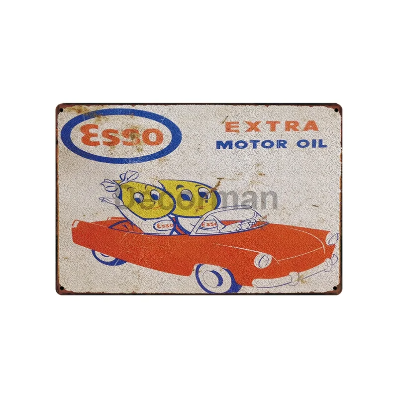 [DecorMan] моторное масло STP ESSO MoBil оловянные знаки оптовая продажа под заказ гаражные