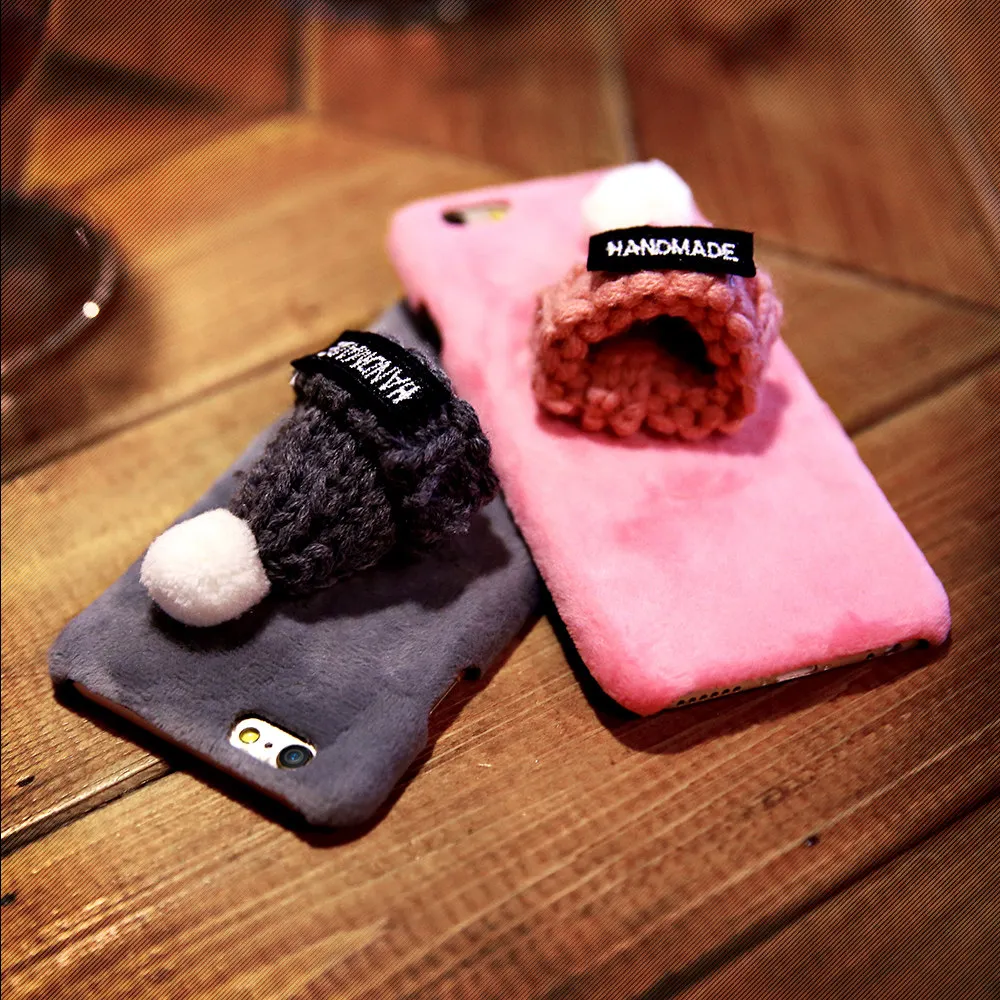 FLOVEME Christmas Hat Phone Case For iPhone 7 6S Plus 5 5S SE Hard PC Warm Cute Fundas 8 X XS Max XR 6 |