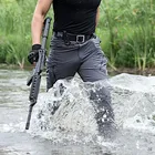 Брюки-карго мужские водонепроницаемые IX9, Стрейчевые штаны в стиле милитари со множеством карманов, быстросохнущие тактические брюки-карго, рабочие штаны