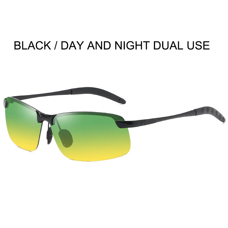 Black Day Night SIMPRECT фотохромные солнцезащитные очки мужские поляризованные UV400 высококачественные металлические очки для вождения Модные брендовые дизайнерские очки - Цвет линз: Black Day Night