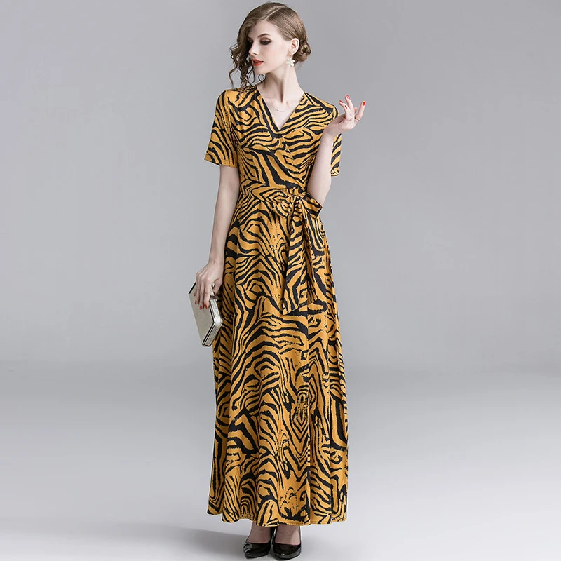 Новое летнее пляжное длинное платье с v образным вырезом желтого цвета