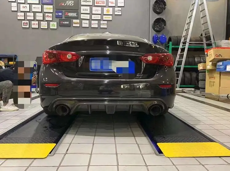 Для Infiniti Q50 ABS задний бампер диффузор защитные бамперы для- Q50 обвес бампер задний спойлер