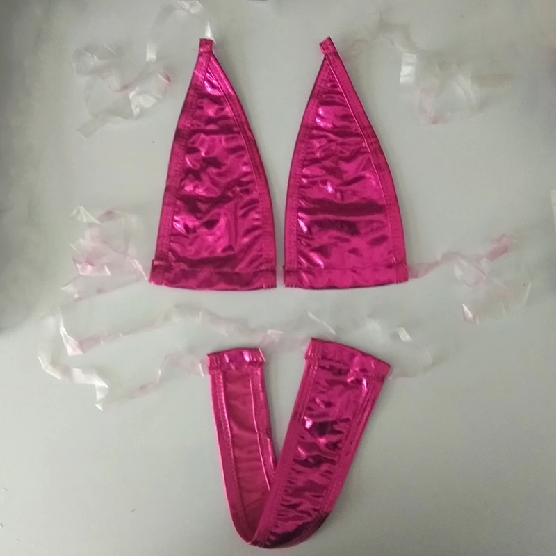 Женский костюм с 3 точками сексуальное эротичное нижнее белье открытой спинкой