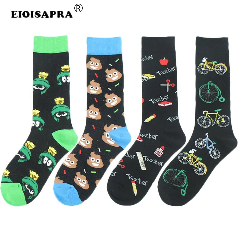 

Happy Socks Men Fashion Hip Hop Trend Personality Funny Socks Women Harajuku Comfortable Cartoon Bicycle Unisex Cute Socks