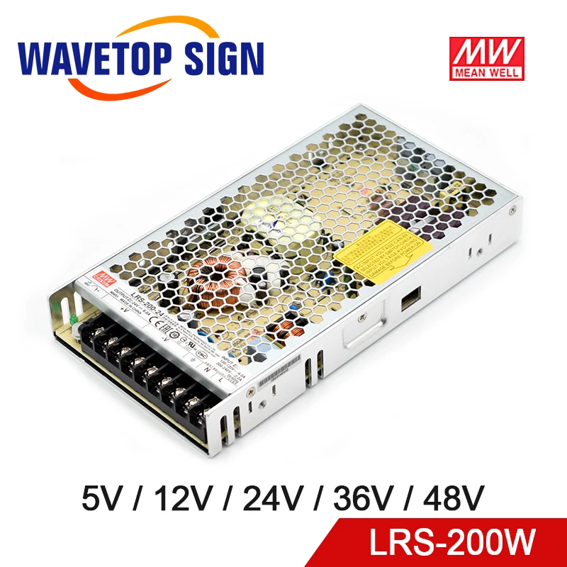 Meanwell LRS 200 один Выход переключение Питание 5V 12V 24V 36V 48V 200W Оригинальный МВт