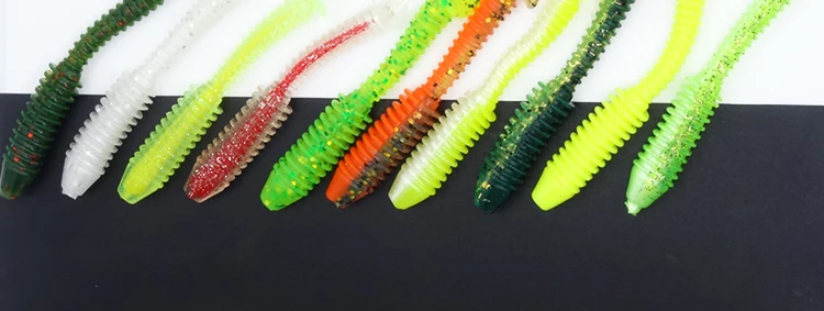 Мягкая приманка, рыболовные приманки, рыбалка, червь, весло, хвост, Shad Fly, карп, силиконовая резиновая Рыбка, приманки, 7,5 см, 3,5 г, 6 шт., рыболовные снасти