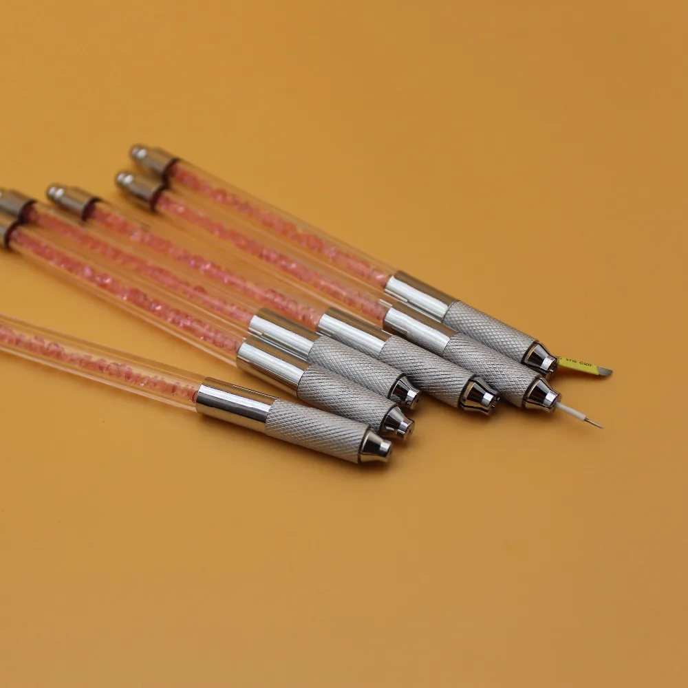 Новейшая 10 шт. ручная микроблейдинг ручка бровь Вышивание Татуировка машины для