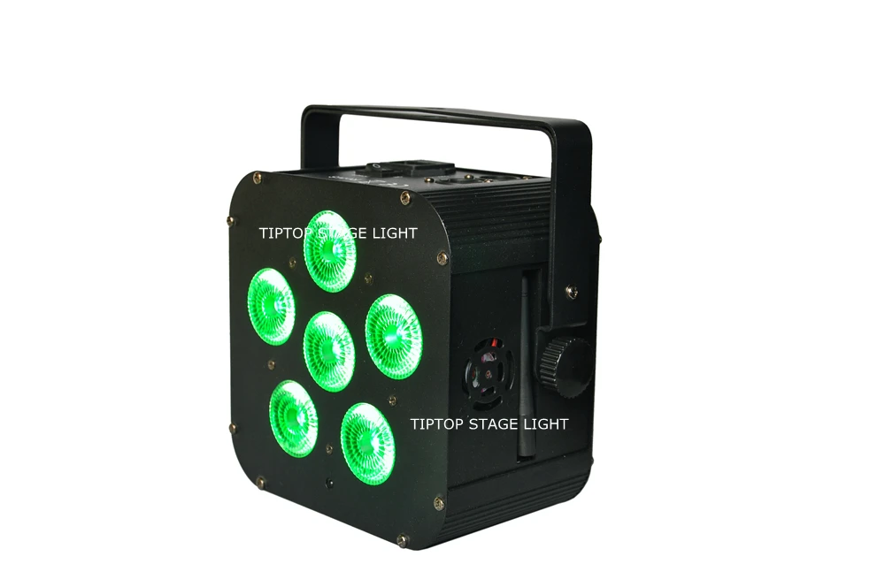 6*18 Вт RGBWA УФ Беспроводная dmx Uplighting батарея работает Wifi и IRC пульт дистанционного