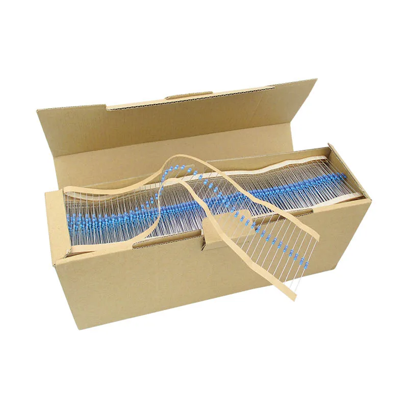 

600pcs/set 30 Kinds 1/6W 1% Metal Film Resistor Pack Assorted Kit 1K 10K 100K 220ohm 1M Resistors