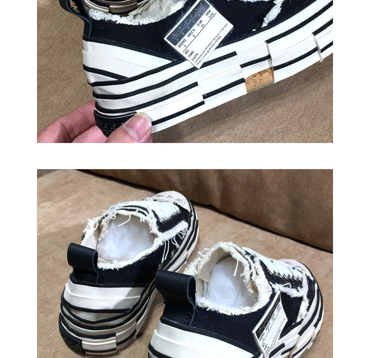 Buono Scarpe/парусиновые кроссовки на платформе для мужчин и женщин; Повседневные кроссовки для пар; Модная брендовая женская обувь; кроссовки с кисточками; большие размеры; 44EU