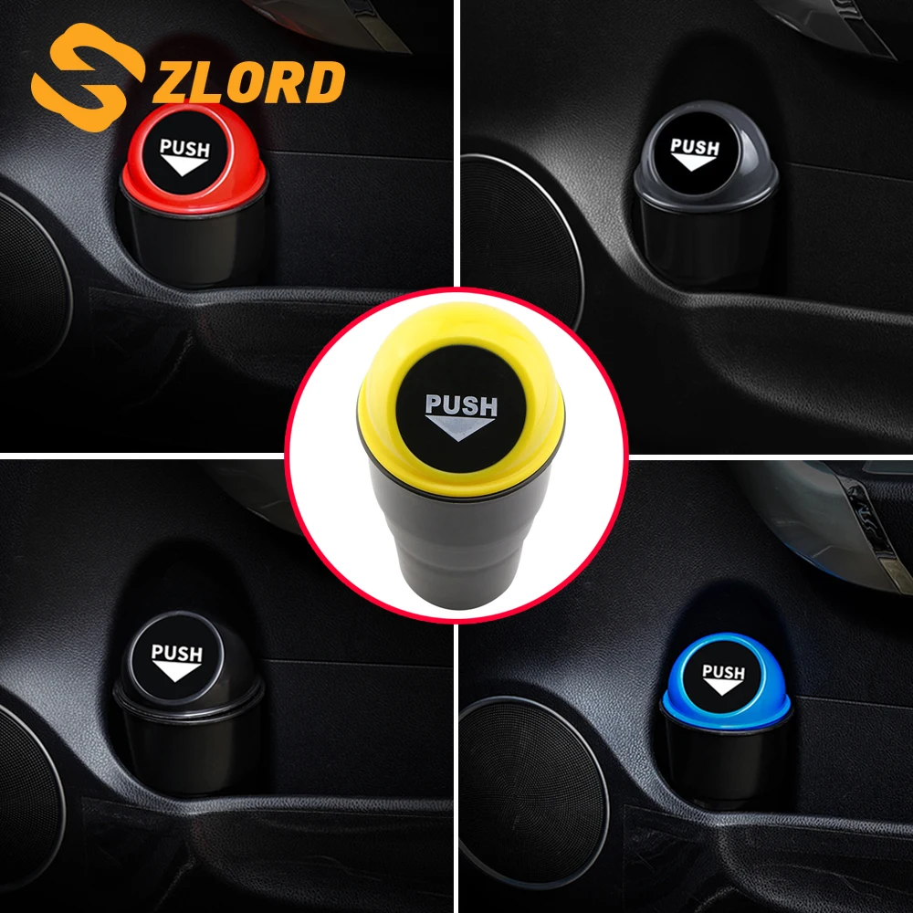 Zlord Автомобильная корзина для мусора мусорная Пыль для Ford Focus 2 3 4 для Fiesta Ecosport для mondeo Escape Everest Ranger Explorer Ka
