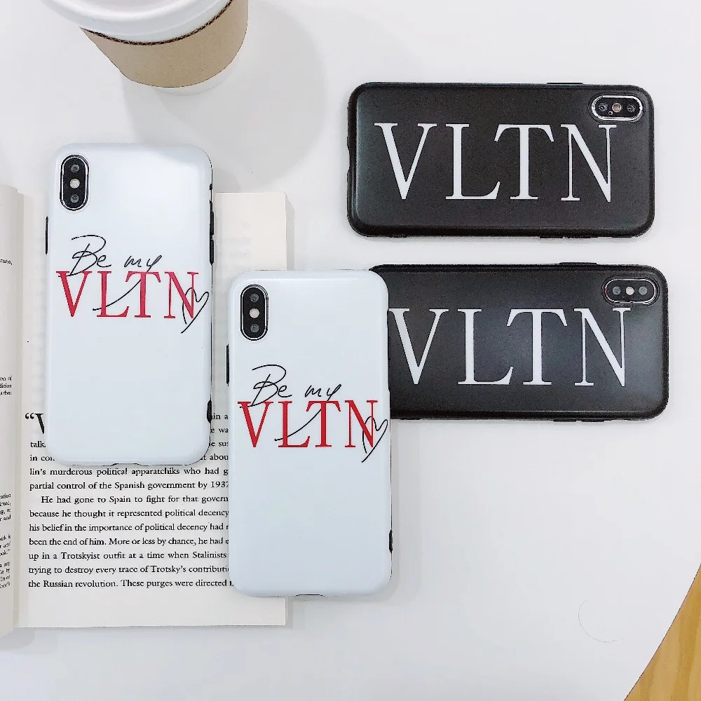 Italy street Fashion Luxury Valentino Matte Soft Silicone Phone Case for iphone 6 S plus 7 7plus 8 8plus X XS XR MAX Capa Coque |