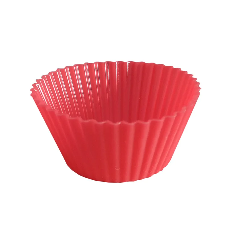 

New 6 pcs Silicone Cake Cupcake Cup Cake Tool Bakeware Baking Silicone Mold Cupcake and Muffin Cupcake for DIY by Random Color