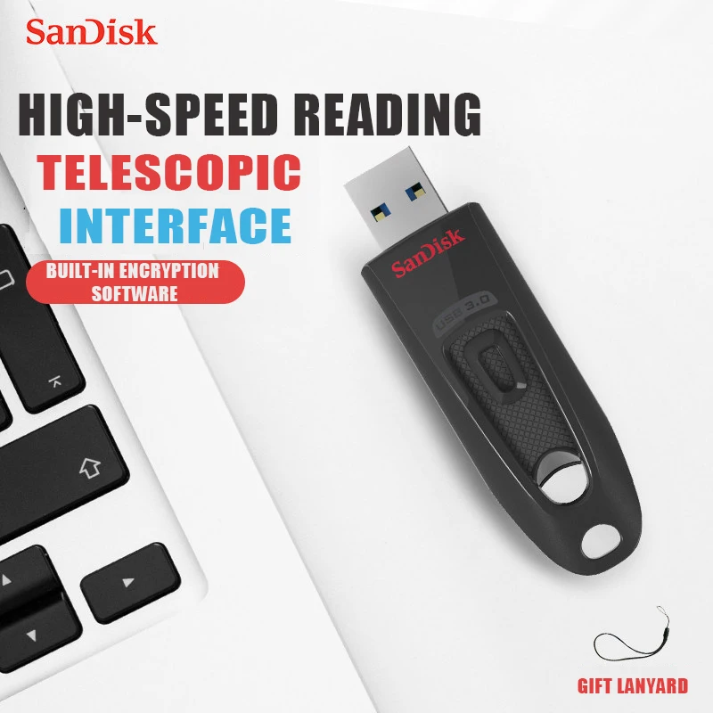 Бесплатная доставка оригинальный флеш накопитель SanDisk 16 ГБ 32 USB 3 0 CZ48 64 карта