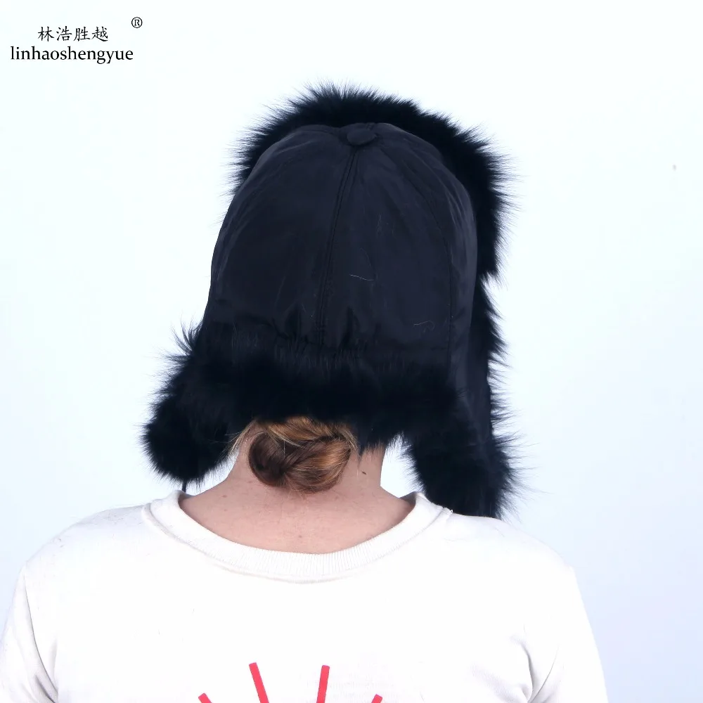 Linhaoshengyue Fashion Women Fox Fur Covers Ears Cap | Аксессуары для одежды