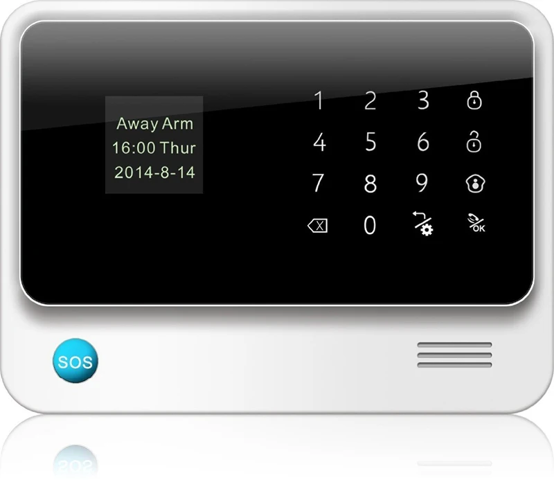 Горячая продажа LCD сенсорный дисплей домашняя система охранной сигнализации IOS