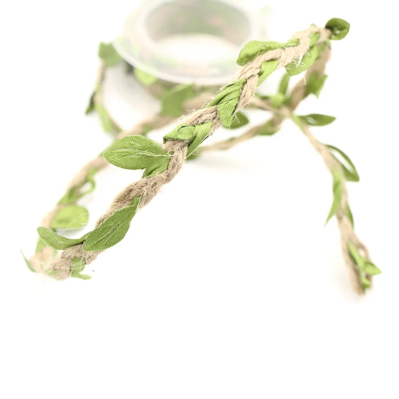 

2m With Leaf Party Home Garden Festival Decoration Artificial Leaves Flower Garlands Wedding DIY Twine String Silk Leaves