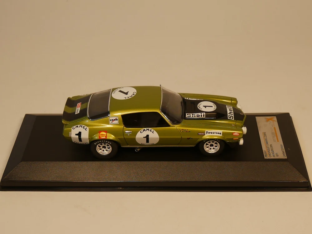 Премиум X 1:43 PR0041 Chevrolet Camaro Z28RS 24 часа в сутки спа 1971 полимерная модель автомобиля