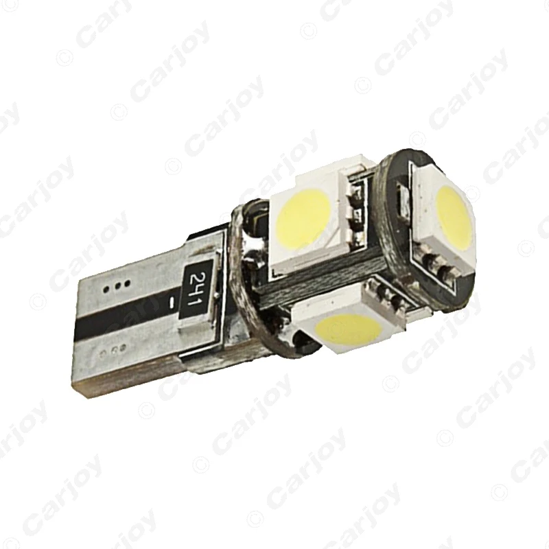 LEEWA 5pcs Wedge T10/W5W/194/168 5050 5SMD 5LED NO ERROR CANBUS Car LED Light Bulbs Door 7-Color #CA2640 | Автомобили и мотоциклы
