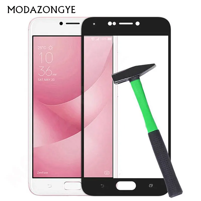 Закаленное стекло Asus Zenfone 4 Max ZC520KL защита для экрана ZC ZC520 520 520KL KL полное покрытие