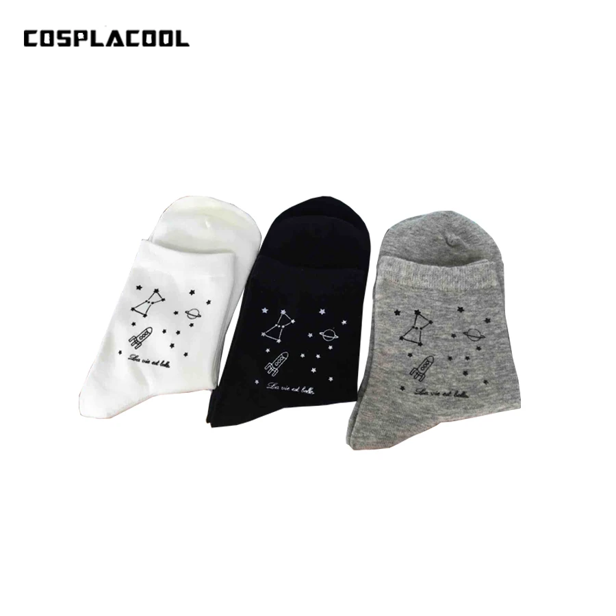 Женские носки с принтом [COSPLACOOL] осенне зимние Повседневные Дышащие мультяшным