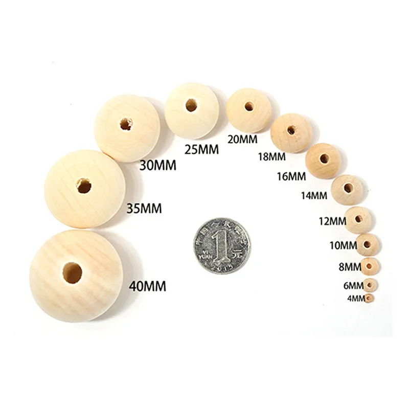 Бусины с отверстиями для ювелирных изделий 4/6/8/10/12/14/16/18/20/22/25/30/35/40/45/50 мм |